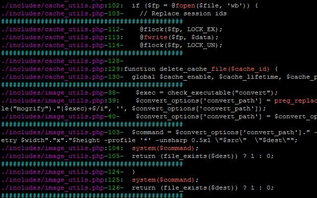 http://www.korben.info/wp-content/uploads/justanotherhacker.com//graudit-1.1-screenshot.jpg