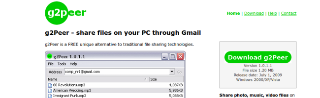 g2peer g2Peer   Comment partager des fichiers avec Gmail