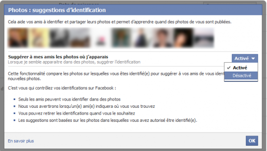Paramètres de confidentialité