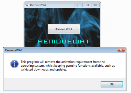 Windows 7 RemoveWAT Activation